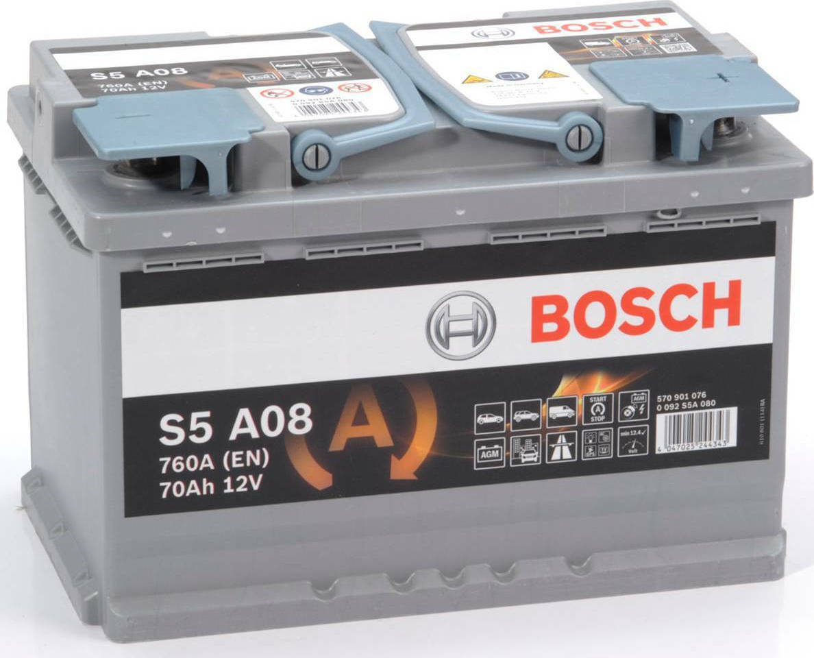 ΜΠΑΤΑΡΙΑ 70 αμπερ BOSCH S5 START-STOP AGM ΔΙΑΣΤΑΣΕΙΣ:175 Χ190 Χ280 ΘΕΤΙΚΟΣ ΔΕΞΙΑ