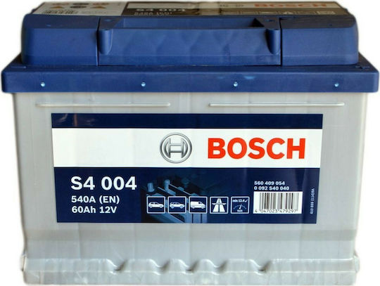 ΜΠΑΤΑΡΙΑ 60 αμπερ BOSCH S4 JAPAN ΔΙΑΣΤΑΣΕΙΣ:175 Χ190 Χ244 ΘΕΤΙΚΟΣ ΔΕΞΙΑ